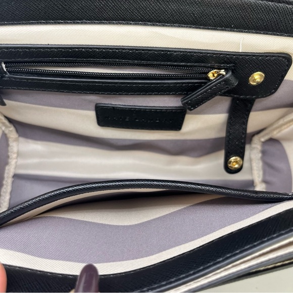 Kate Landry Black Chain Strap Crossbody Bag Tassel Detail Like New - Picture 4 of 15